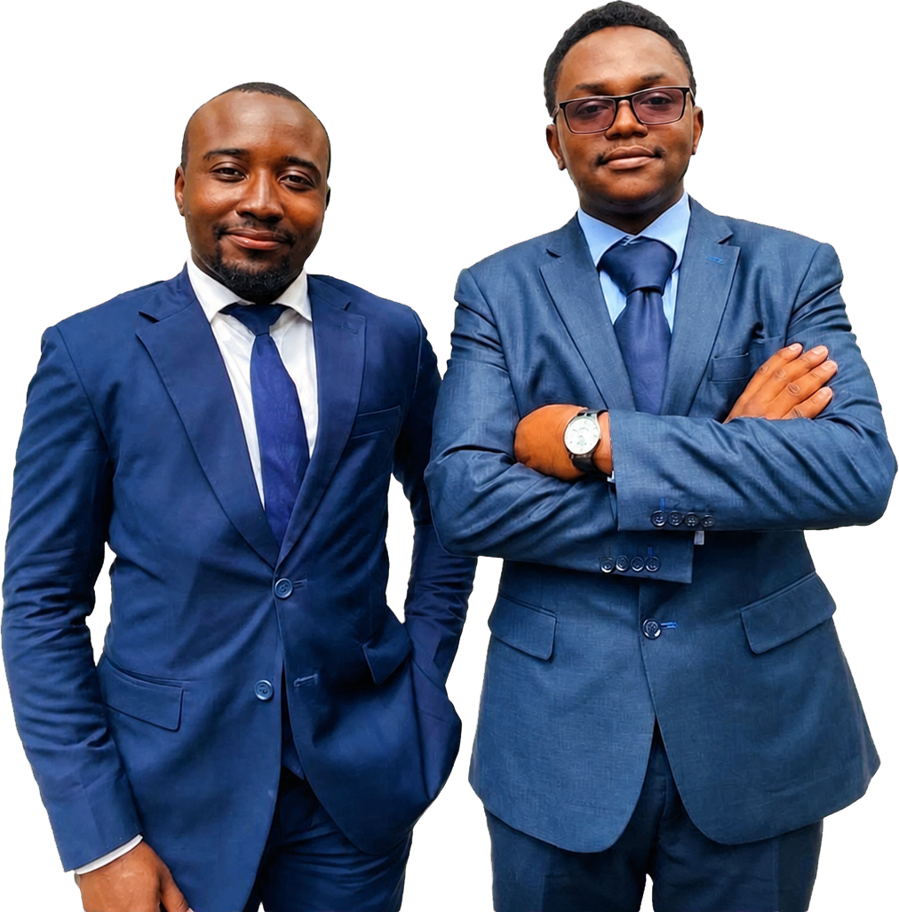Deux professionnels en costume